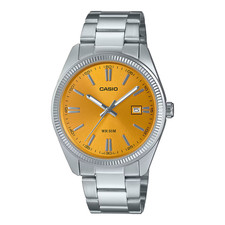 CASIO MTP-1302PD-9AV YELLOW 38.5MM QUARTZ ANALOG WATCH