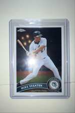 2011 Topps Chrome - Giancarlo Stanton #85 Mike on Card