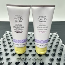 LOF OF 2 MARY KAY SATIN HANDS CITRUS LILAC NOURISHING SHEA CREAM LOTION