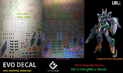 EVO UV Reflective Upgraded Ver. WaterSlide Decal - HG 1/144 gMS-κ GFreD - US