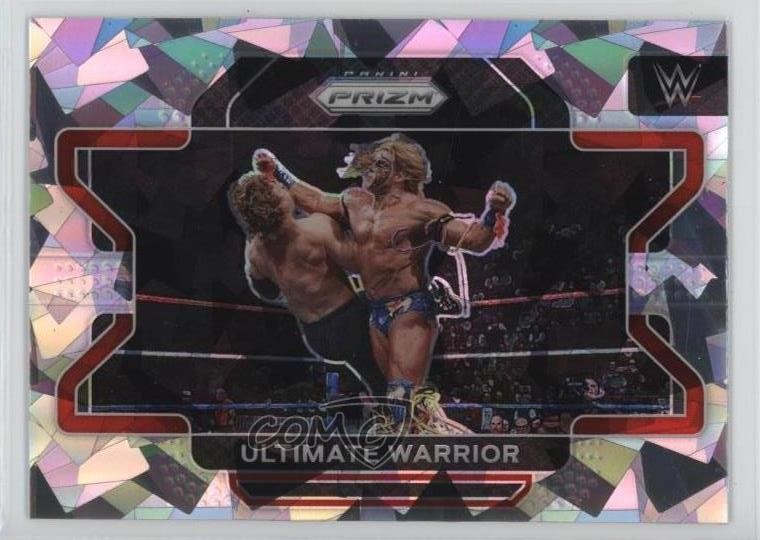 2022 Panini Prizm WWE Ice Prizm Ultimate Warrior #93 HOF 00gq