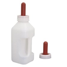 2.11 Quart Calf Lamb Milk Feeding Bottle Replacement Screwon Nipple Foal