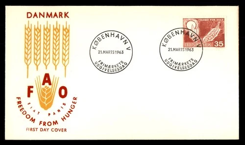 Mayfairstamps Denmark FDC 1963 Wheat FAO First Day Cover aax_45571