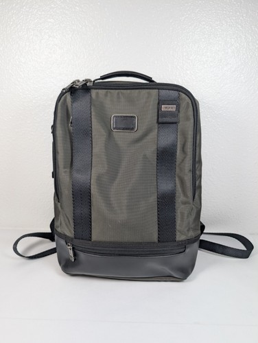 TUMI Alpha Bravo Slim Solutions Briefcase Backpack Black Ballistic Nylon