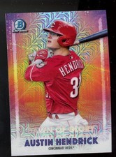 2021 Bowman Chrome #DG-15 AUSTIN HENDRICK Dawn of Glory Mojo Refractor REDS