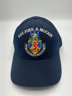 The Corps USS John S. McCain DDG 56 Logo Blue Baseball Cap Hat One Size
