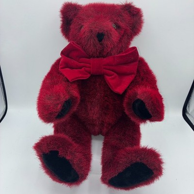 The Vermont Teddy Bear Co. Valentine/Love Red Plush Jointed Teddy Bear 15''