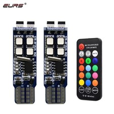 Led Multi-color Car Parking Lights Rgb 168 194 T10 Bulbs Wrf Remote Control Led Multi-color Car Parking Lights Rgb 168 194 T10 Bulbs Wrf Remote Control