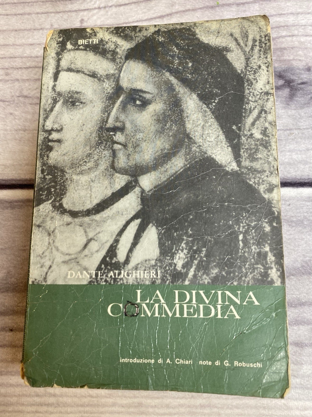La Divina Commedia Dante Alighieri Italian Paperback Book 1966