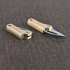 Mini Cuchillo EDC 26mm Llavero Cortador Herramienta de Bolsillo Micro Compacto Plegable Magnético