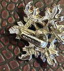 Vtg Leaf Design Brooch Bracelet Clip Earrings Set Gold/Silver Sarah Coventry — photo 5