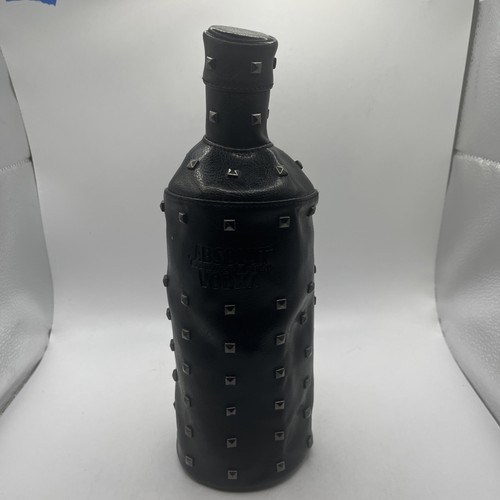 Limited Ed 2009 Absolut Vodka Rock Edition Bottle Vegan Leather Studd Zip Case