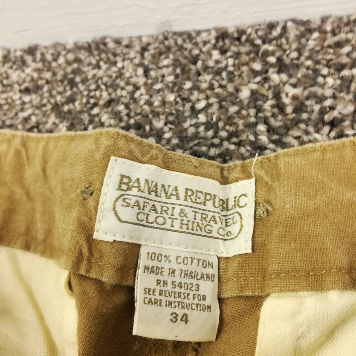 NWT Vintage 80s Banana Republic Pants Safari Cargo Adjustable