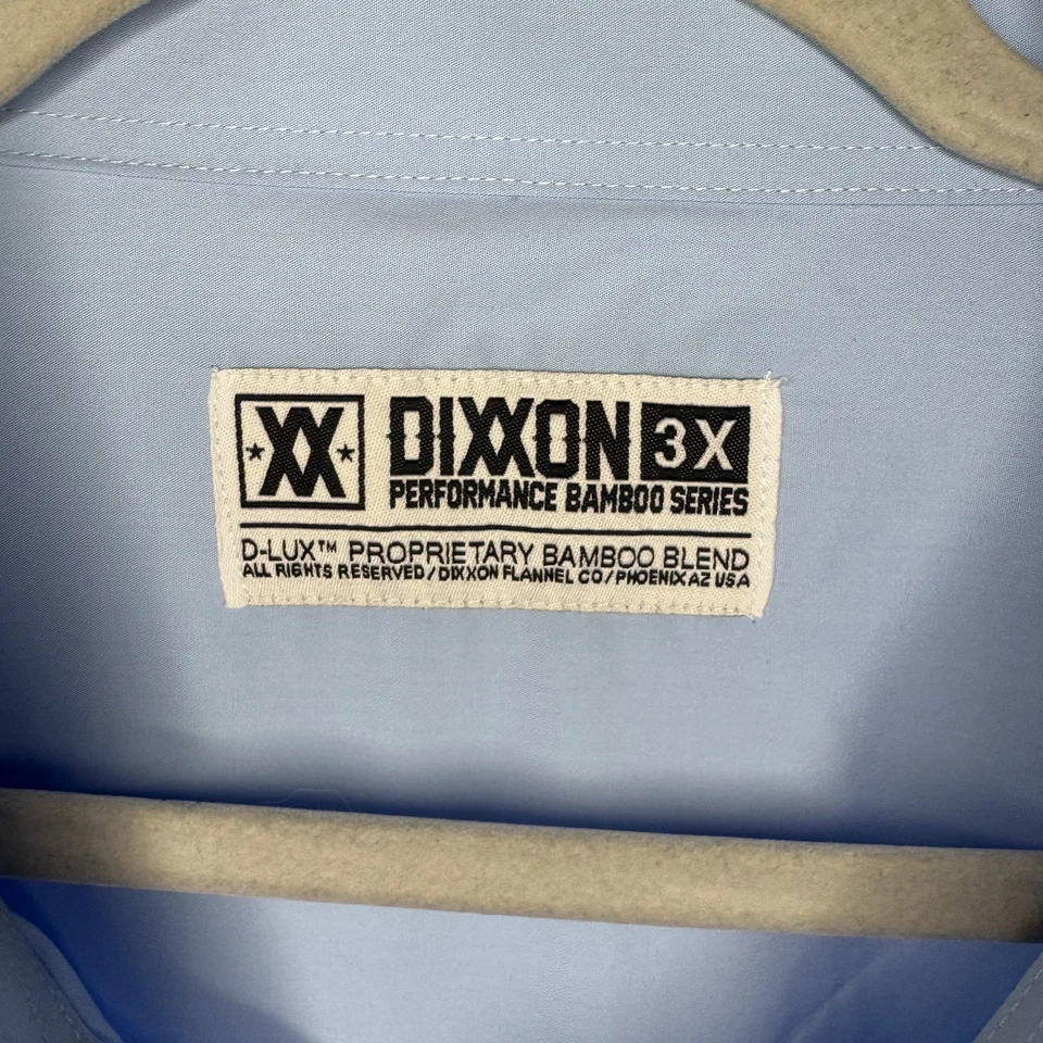 DIXXON Performance Bamboo Series D-Lux Long Sleeve Button Up Shirt Mens 3X Large - Image 4 of 4