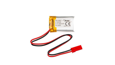 Akumulator litowo-polimerowy Akyga AKY0657 LP752030 Li-Po 3.7V/300mAh PCM złącze