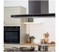 Russell Hobbs 90cm Midnight Island Cooker Hood - Dark Steel RHICH904DB RRP £299