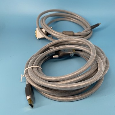 BELKIN PURE AV 22ft And 12 Ft HDMI-to-DVI Video Cable Gold Tip LOT 2