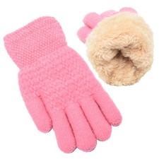 Kids Toddler Winter Warm Fleece Lined Gloves for Girls Size: 2-8 Years 