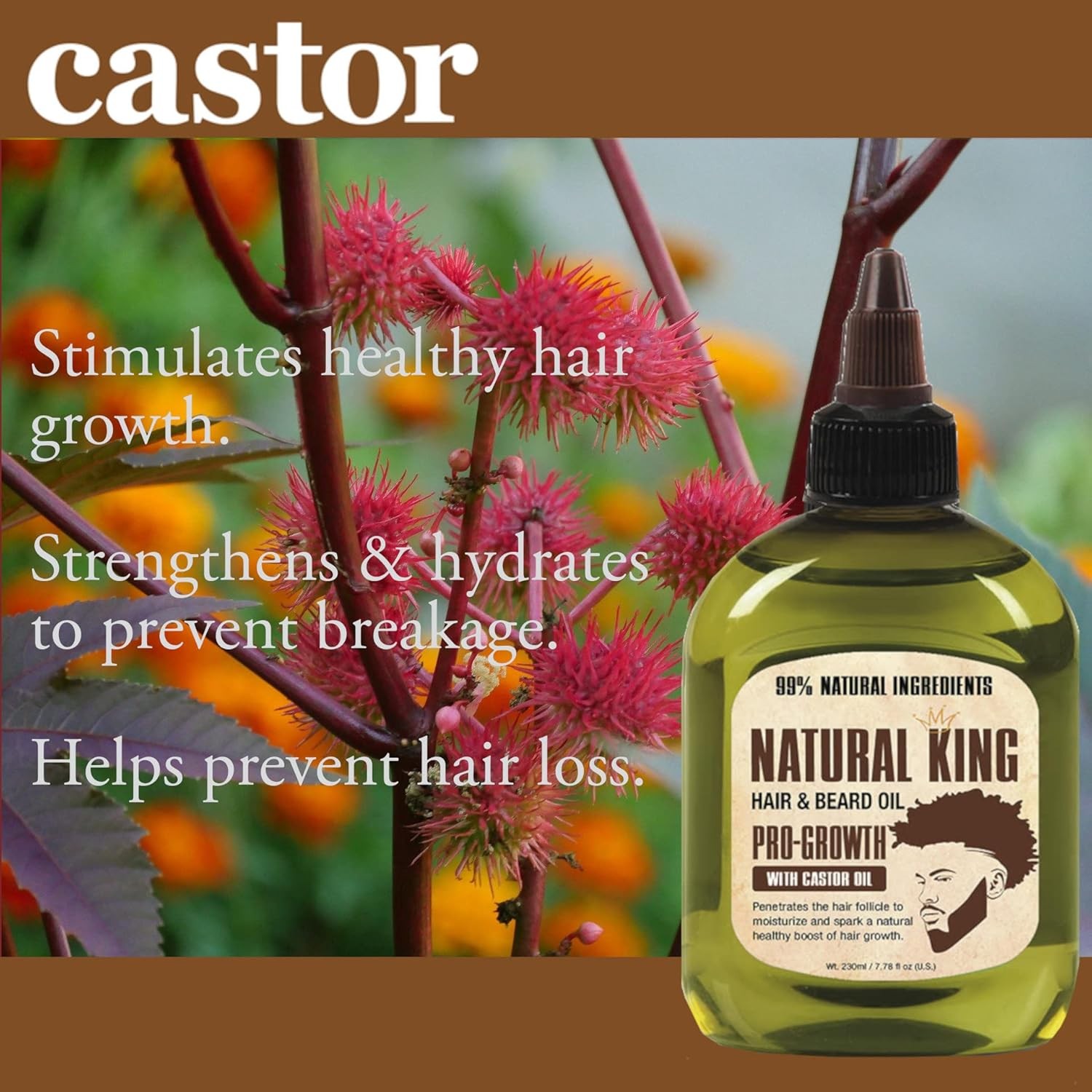 SFC Natural King Pro-growth Castor Hair & Beard Oil 7.1 oz