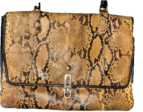Caprice Snakeskin Python Purse