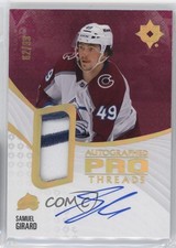 2023-24 Upper Deck Ultimate Collection Pro Threads 62/99 Samuel Girard Auto 14hk
