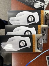 New Titleist Players Glove Cabretta Leather - Lot of 3 Golf Gloves Medium Large