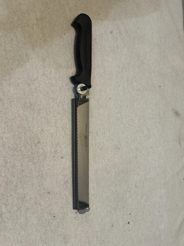 Cuchillo de pan ajustable Montana Inox hecho en Italia Sandvik acero inoxidable 15 pulgadas Foto 2 de 4