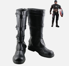 Captain America Shoes Cosplay Steve Rogers Avengers Endgame Men Boots