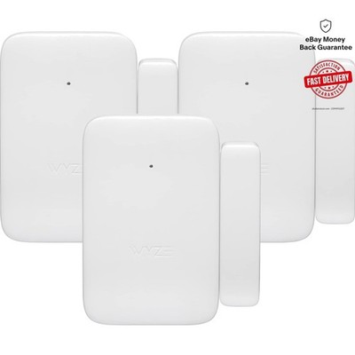 Wyze Home Security System Entry Sensors 3-Pack - Smart Window & Door Protection