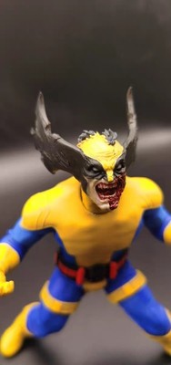 Painted 1/12 Battle Wounded Wolverine Roar Head Sculpt Fit 6'' ML Action Figure
