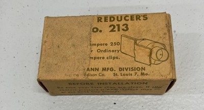 Bussmann Copper 100 to 30 AMPS 250 Volt Buss Reducers No. 213 Pair