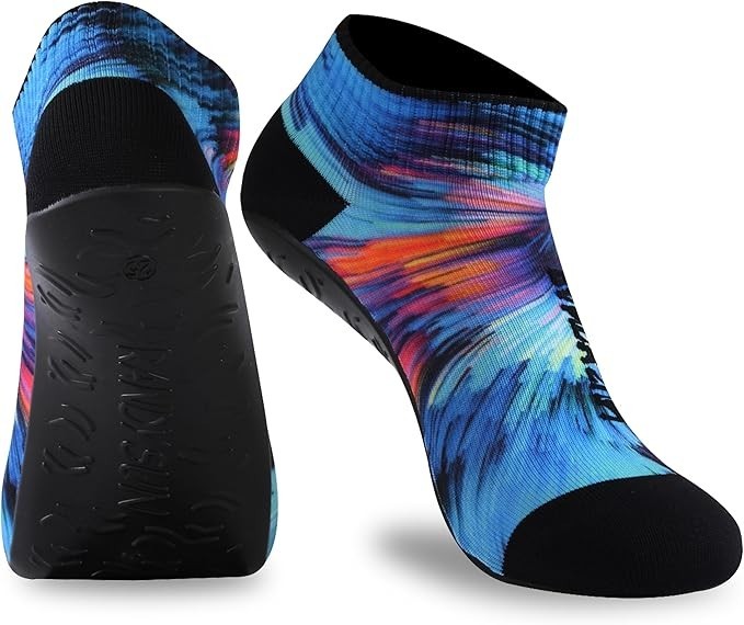 SAOLA Calze da Spiaggia a Piedi Nudi Asciugatura Rapida Sabbia Calzino Yoga Traspirante Senza Cuciture Suola in TPE M