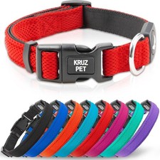 Dog Collar for Small Dogs 3/4 in Width, 10.5  14.5  Adjustable Padded Re