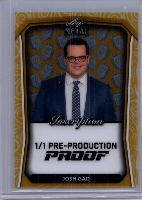 Josh Gad 2024 Leaf 1/1 Pre Production Proof