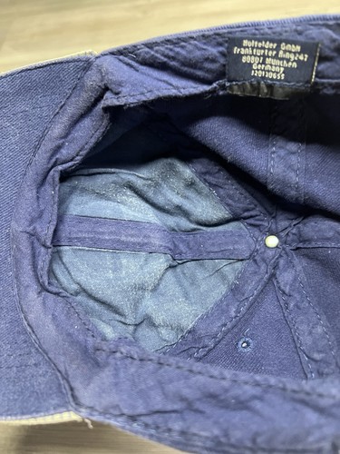 Vintage 90s BMW Lifestyle Hat Adjustable Blue Faded Strapback Made in Germany - Picture 7 of 10