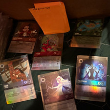 D100 Disney Lorcana Foil Promo6-Card Character Lot Elsa Maleficent MauiStitc Gen