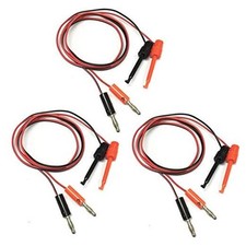3Pair 4MM Banana Plug to Test Hook Clip Test Lead Cable for Multimeter 1M