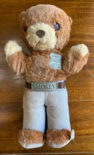 Vintage Smokey the Bear Ranger IDEAL 1960s Teddy Bear Plush Doll 13" W/ Badge