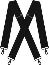 L04AYABY Ski Suspenders for Men Heavy Duty Mens Suspenders for Jeans with 4 Snap