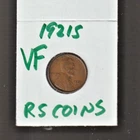 1921 S    VERY FINE   LINCOLN CENT   VERY FINE  1921S /  RS COINS #45B FREE SHIP