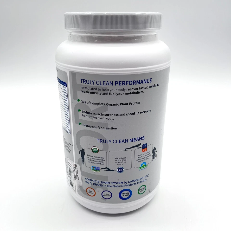 Garden Of Life Sport Organic Plant Based Protein - Vanilla Flavor - 19 Servings - Image 3 of 4