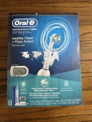 *NEW Sealed* Oral B Healthy Clean + Floss Precision Pro 5000 Electric Toothbrush