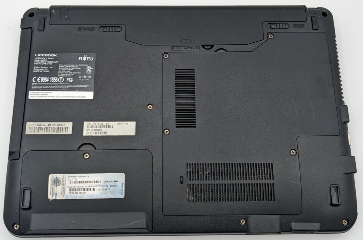 Fujitsu LifeBook LH532 Intel Core i3-2350M 4GB DDR3 NO HDD/OS | eBay