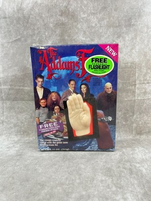 Vintage 1991 Addams Family Cereal w/ Thing Flashlight Sealed NIB