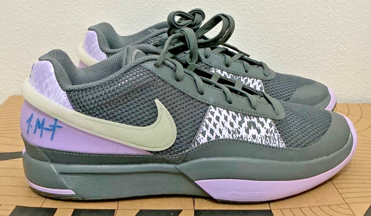 Nike Ja 1 Personal Touch Mens size 11 Iron Grey Glow Light Photo