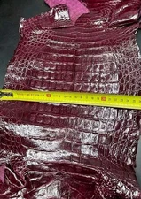 Crocodile Leather Cayman Skin Italian genuine crocodile leather, exotic leather 