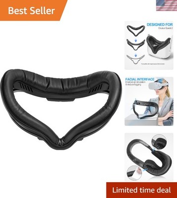 Facial Interface & Face Cover Pad for Oculus Quest 2, Sweat-Proof PU Foam Cus...