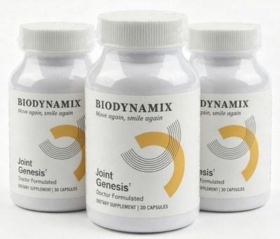 3x BIODYNAMIX JOINT GENESIS Joint Support Formula Dietary Supplement 30 Caps-US.