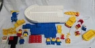 DUPLO LEGO SEA EXPLORER 2649 AND 1041  HARBOR VINTAGE 1984 RETIRED not COMPLETE