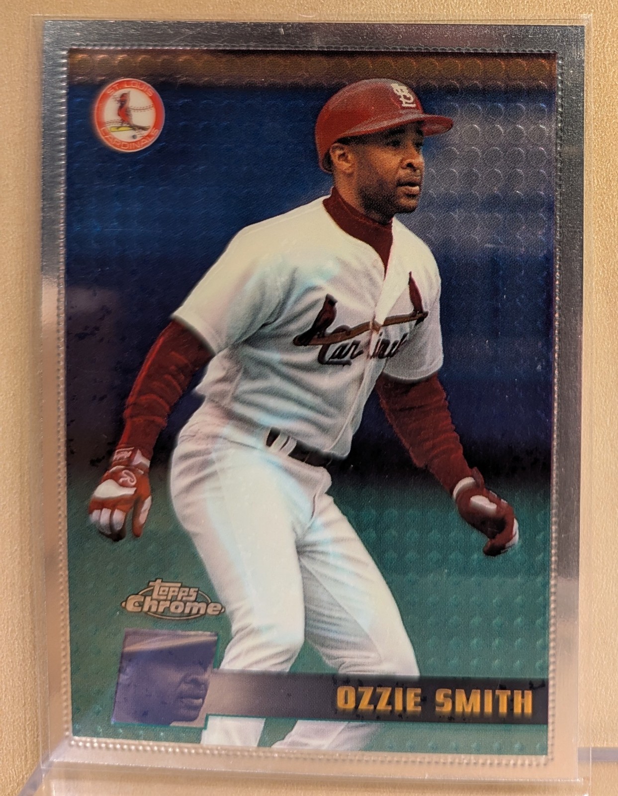 1996 FIRST 1st Topps Chrome #120 Ozzie Smith Cardinals HOF RARE ICONIC